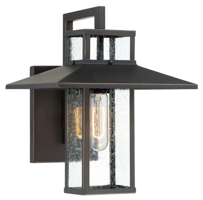 Minka-Lavery 73150-143C Danforth Park One Light Outdoor Wall Mount, Oil Rubbed Bronze W/ Gold Highlights Main Image.jpg