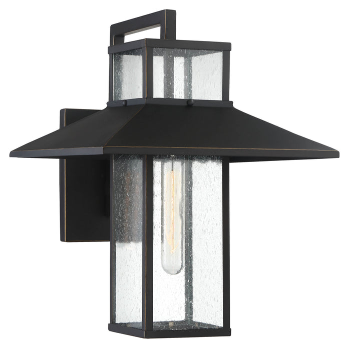 Minka-Lavery 73151-143C Danforth Park One Light Outdoor Wall Mount, Oil Rubbed Bronze W/ Gold Highlights Main Image.jpg