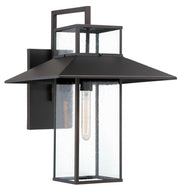 Minka-Lavery 73153-143C Danforth Park One Light Outdoor Wall Mount, Oil Rubbed Bronze W/ Gold Highlights Main Image.jpg