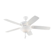 Generation Lighting 5COM52RZWD-V1 Colony 52"Ceiling Fan, Matte White Main Image.jpg