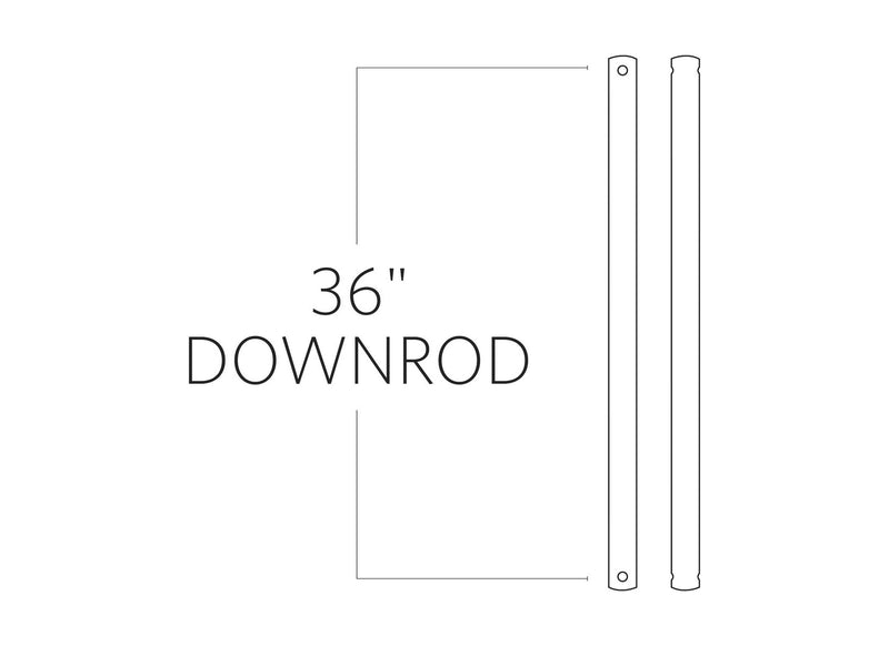 Visual Comfort Fan DR36DWZ Universal Downrod, Dark Weathered Zinc Main Image.jpg