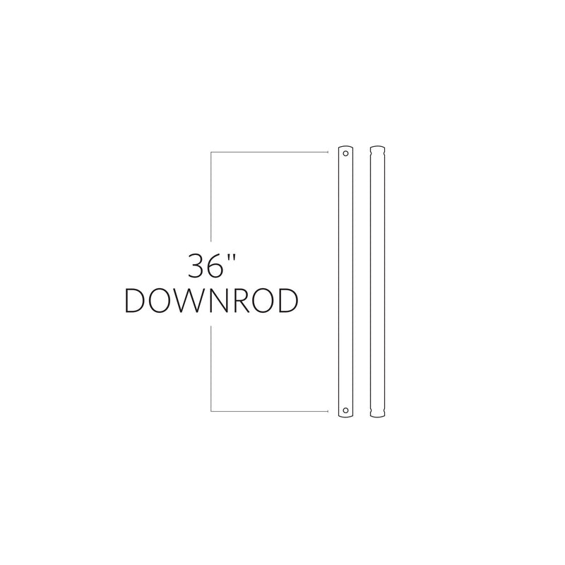 Visual Comfort Fan DR36SN Universal Downrod, Satin Nickel Main Image.jpg