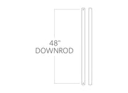 Visual Comfort Fan DR48DWZ Universal Downrod, Dark Weathered Zinc Main Image.jpg