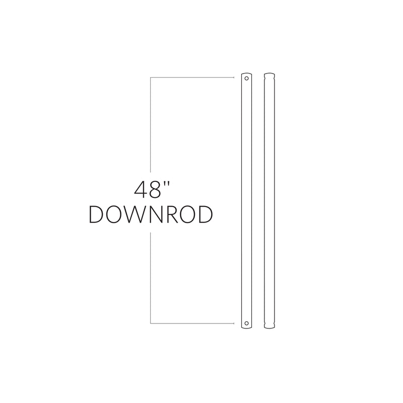 Visual Comfort Fan DR48SN Universal Downrod, Satin Nickel Main Image.jpg