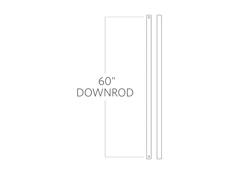 Visual Comfort Fan DR60DWZ Universal Downrod, Dark Weathered Zinc Main Image.jpg