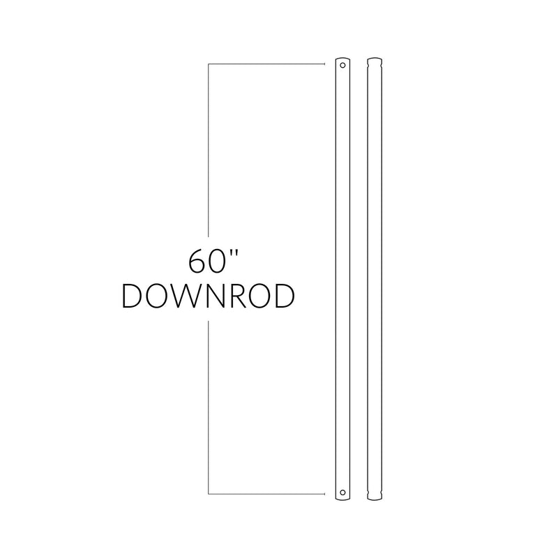Visual Comfort Fan DR60SN Universal Downrod, Satin Nickel Main Image.jpg