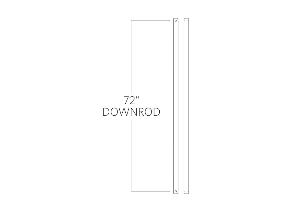 Visual Comfort Fan DR72DWZ Universal Downrod, Dark Weathered Zinc Main Image.jpg