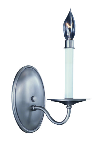 Framburg 7911 SP Jamestown One Light Wall Sconce, Satin Pewter Main Image.jpg