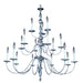 Framburg 7918 SP Jamestown 18 Light Foyer Chandelier, Satin Pewter Main Image.jpg