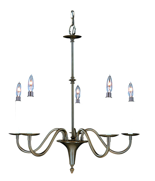 Framburg 9225 MB Jamestown Five Light Chandelier, Mahogany Bronze Main Image.jpg