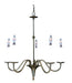 Framburg 9225 MB Jamestown Five Light Chandelier, Mahogany Bronze Main Image.jpg