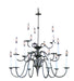 Framburg 9235 MB Jamestown 15 Light Foyer Chandelier, Mahogany Bronze Main Image.jpg