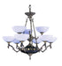 Framburg 8409 FB Napoleonic Nine Light Chandelier, French Brass Main Image.jpg