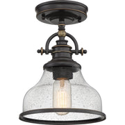 Quoizel GRTS1708PN Grant One Light Semi-Flush Mount, Palladian Bronze Main Image.jpg