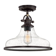 Quoizel GRTS1714PN Grant One Light Semi-Flush Mount, Palladian Bronze Main Image.jpg