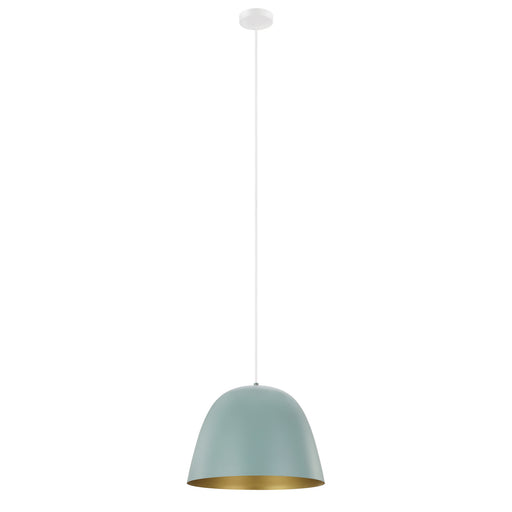 Eglo USA 204079A Coretto-P One Light Pendant Dark Green, Gold Main Image.jpg