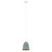 Eglo USA 204083A Sarabia-P One Light Pendant Pastel Dark Green, Gold Main Image.jpg