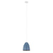 Eglo USA 204084A Sarabia-P One Light Pendant Pastel Dark Blue, Silver Main Image.jpg
