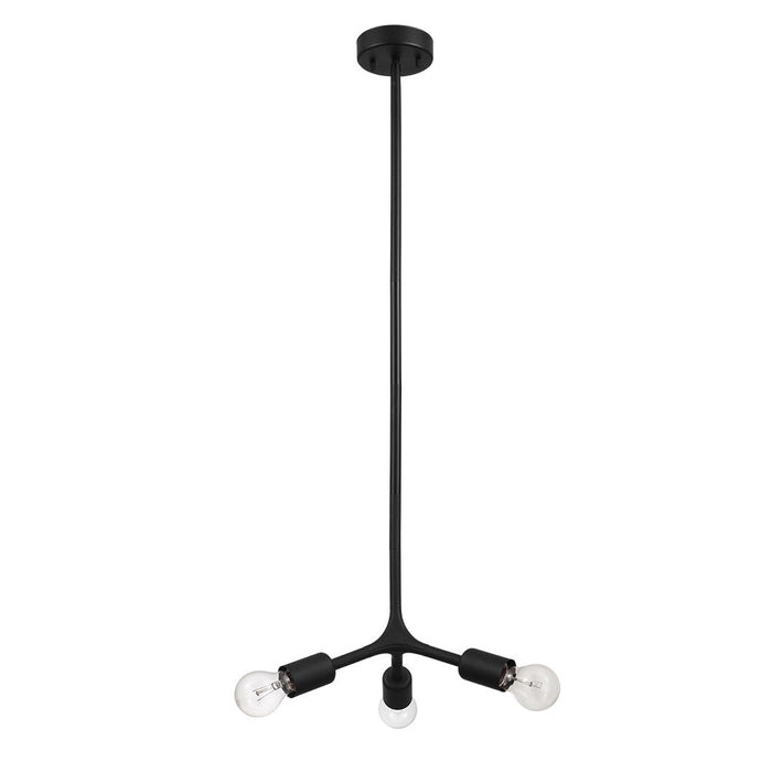 Eglo USA 204293A Bocadella Three Light Ceiling Mount Matte Black Main Image.jpg