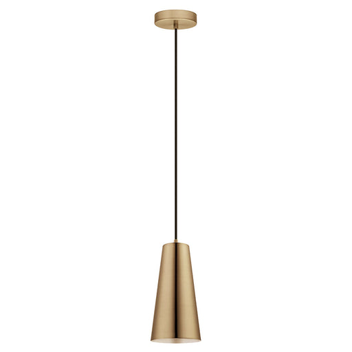 Eglo USA 204364A Pratella 1 One Light Pendant Brushed Gold Main Image.jpg