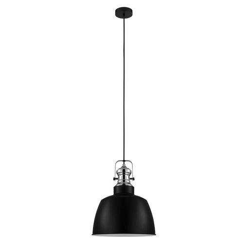Eglo USA 204367A Gilwell 1 One Light Pendant Matte black/Chrome Main Image.jpg