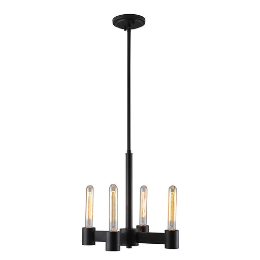 Eglo USA 204552A Broyles Four Light Chandelier Matte Black Main Image.jpg