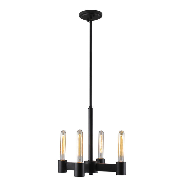Eglo USA 204552A Broyles Four Light Chandelier Matte Black Main Image.jpg