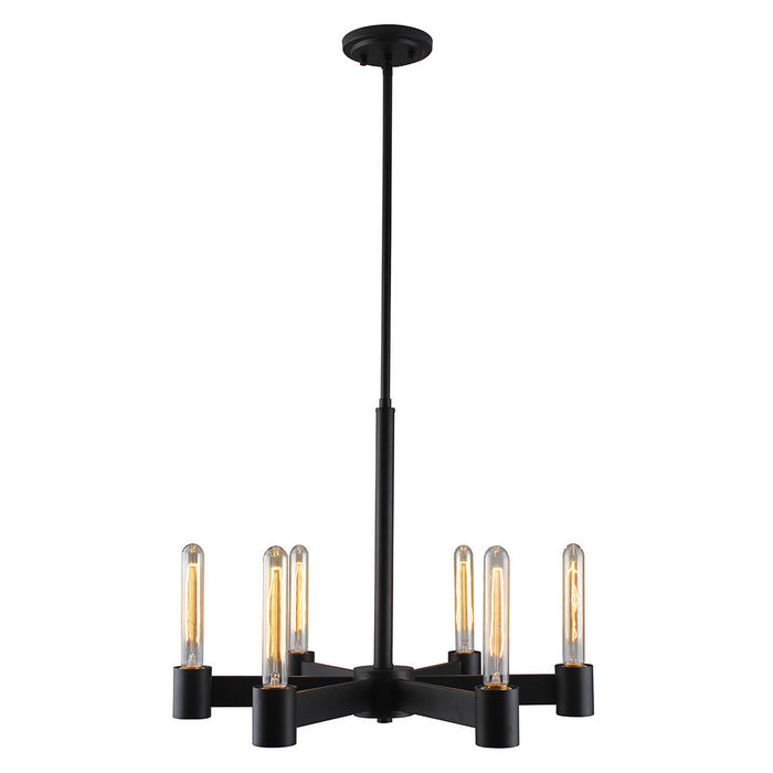 Eglo USA 204553A Broyles Six Light Chandelier Matte Black Main Image.jpg