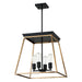 Eglo USA 204595A Paulino Four Light Pendant Brushed Gold and Matte Black Main Image.jpg