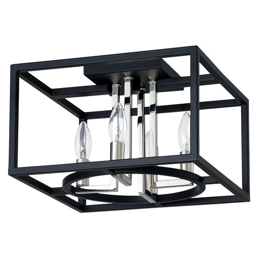 Eglo USA 204602A Mundazo Four Light Ceiling Mount Black and Chrome Main Image.jpg
