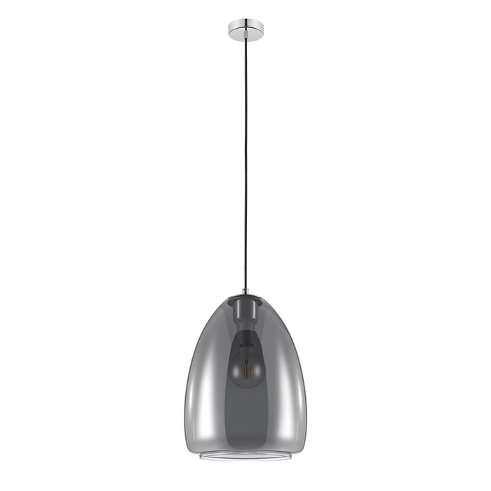 Eglo USA 98614A Alobrase One Light Pendant Matte Black Main Image.jpg
