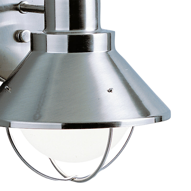 Kichler 9023NI One Light Outdoor Wall Mount, Brushed Nickel (2)