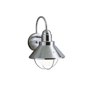 Kichler 9023NI One Light Outdoor Wall Mount, Brushed Nickel