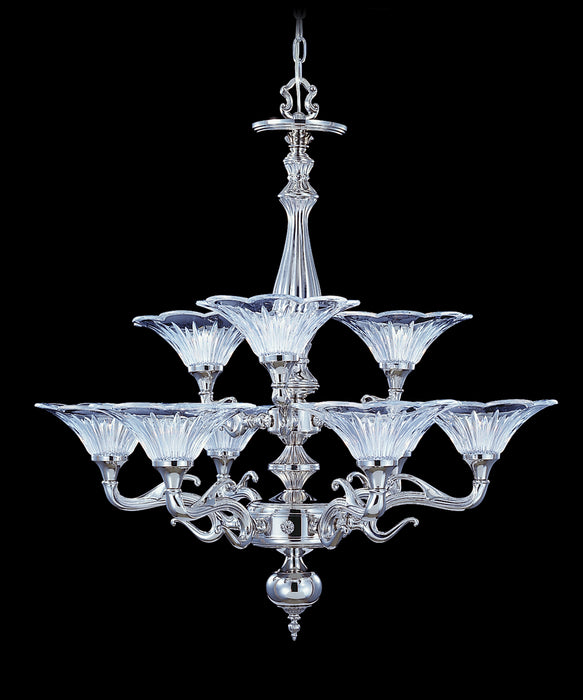 Framburg 8629 PS Geneva Nine Light Chandelier, Polished Silver Main Image.jpg