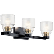 Kichler 55012BK Three Light Bath, Black (5)