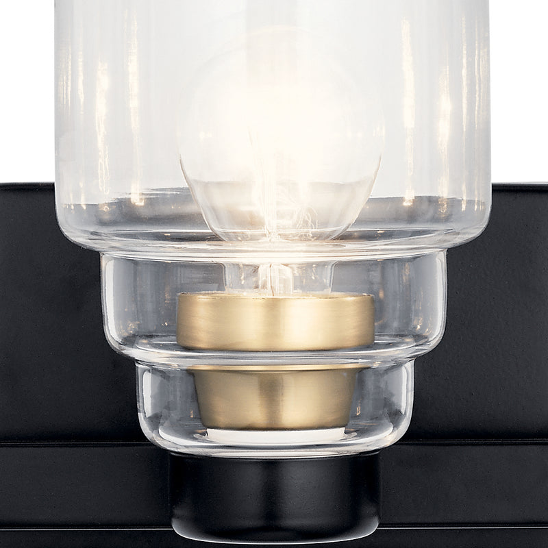 Kichler 55012BK Three Light Bath, Black (6)