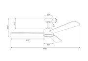 Lucci Air 21064001 Climate III 52" Ceiling Fan, White Alternate Image 3.jpg