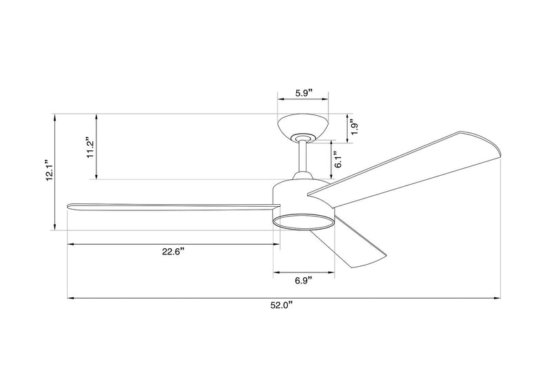 Lucci Air 21064201 Climate III 52" Ceiling Fan, Matt Black Alternate Image 2.jpg