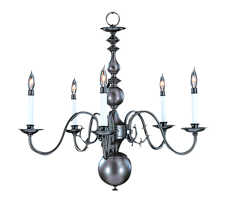 Framburg 9125 MB Jamestown Five Light Chandelier, Mahogany Bronze Main Image.jpg