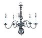 Framburg 9125 MB Jamestown Five Light Chandelier, Mahogany Bronze Main Image.jpg