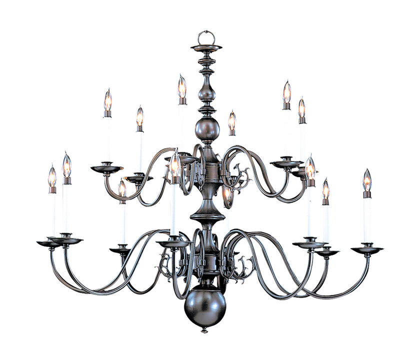 Framburg 9135 MB Jamestown 14 Light Foyer Chandelier, Mahogany Bronze Main Image.jpg