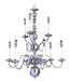 Framburg 9129 SP Jamestown Nine Light Chandelier, Satin Pewter Main Image.jpg