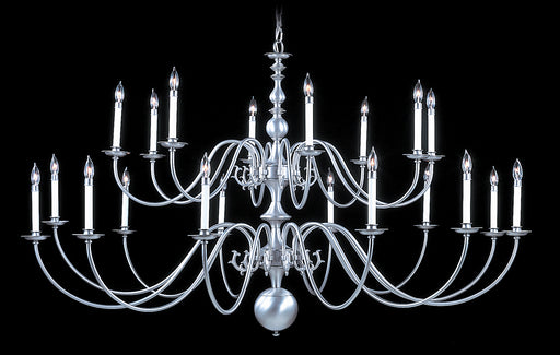 Framburg 9145 SP Jamestown 20 Light Foyer Chandelier, Satin Pewter Main Image.jpg