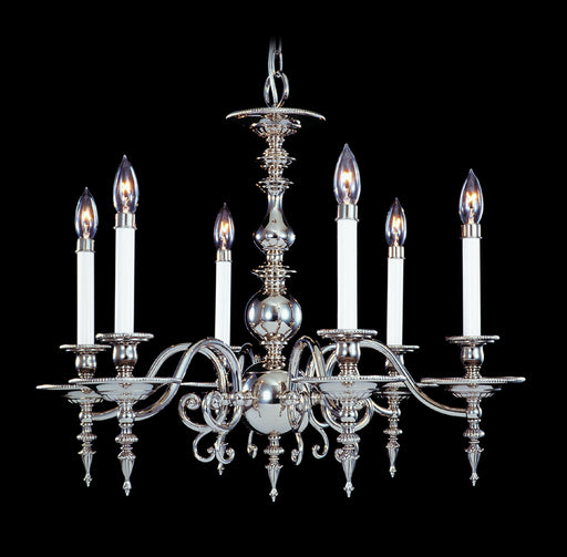 Framburg 7446 PS Kensington Six Light Chandelier, Polished Silver Main Image.jpg