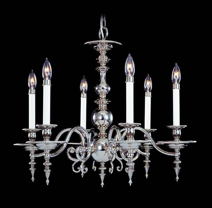 Framburg 7446 PS Kensington Six Light Chandelier, Polished Silver Main Image.jpg