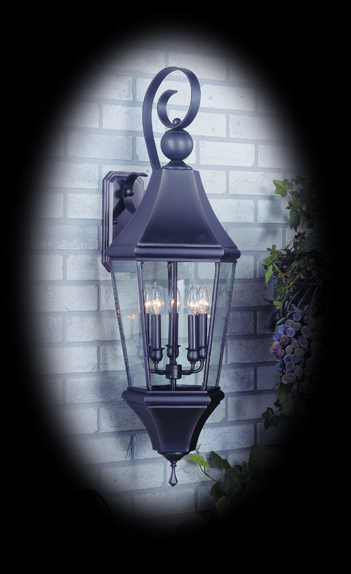 Framburg 8744 IRON Normandy Five Light Exterior Wall Mount, Iron Main Image.jpg