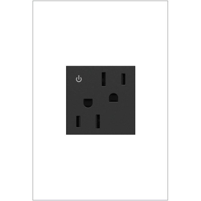 Legrand ARCD152G10 Adorne Dual Controlled Outlet, Graphite Main Image