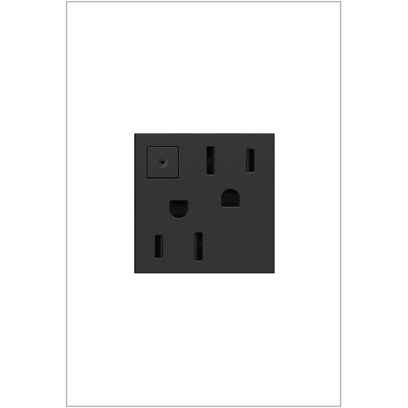 adorne® ARPS152G4 15A Energy-Saving On/Off Outlet, Graphite Main Image.jpg
