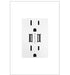 Legrand ARTRUSB153W4 Adorne Dual-USB Outlet, White Main Image