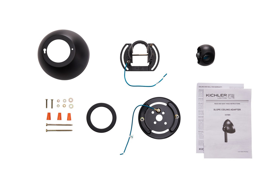 Kichler 337005SBK Slope Adapter, Satin Black (2)